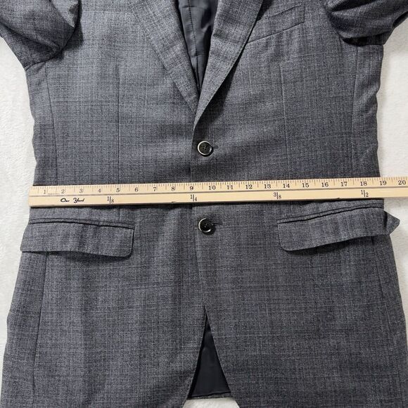 Canali Milano Wool Blazer Mens Sz 52R Gray 2 Button Single Vent - Picture 11 of 15